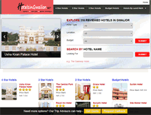 Tablet Screenshot of hotelsingwalior.net